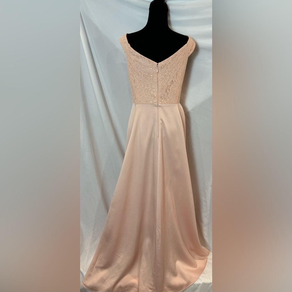 torrid Blush Pink High-Low Off-Shoulder Dress - Picture 9 of 13